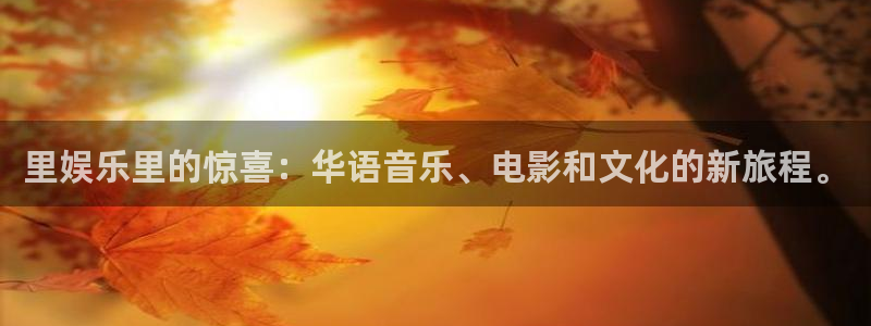 恒行5官网体验k88v典cc：里娱乐里的惊喜：华语音乐、电影和文化的新旅程。